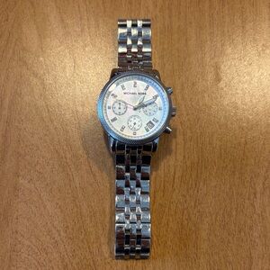 Michael Kors Silver Chronograph Watch